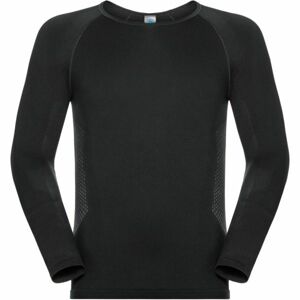 Odlo SUW MEN'S TOP L/S CREW NECK PERFORMANCE ESSENTIALS WARM černá M - Pánské funkční tričko