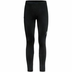 Odlo ESSENTIAL TIGHTS Pánské běžecké elastické kalhoty, Černá,Bílá, velikost XXL