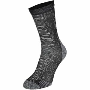 Odlo SOCKS MICRO CREW CERAMICOOL RUN GRAPHIC Běžecké ponožky, šedá, velikost 42-44