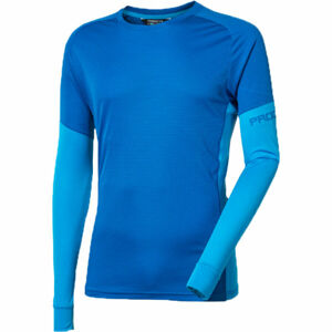 PROGRESS PATRON Pánské sportovní triko s dlouhým rukávem, modrá, veľkosť S