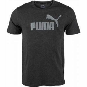 Puma ESS LOGO TEE Pánské triko, černá, velikost M