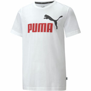 Puma ESS 2 COL LOGO TEE B Dětské triko, bílá, velikost 128