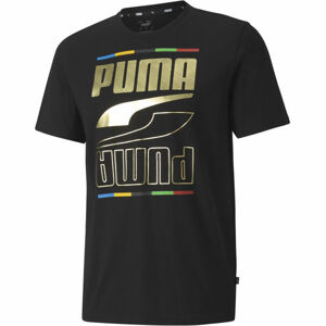 Puma REBEL TEE V CONTINENTS  XXL - Pánské sportovní triko