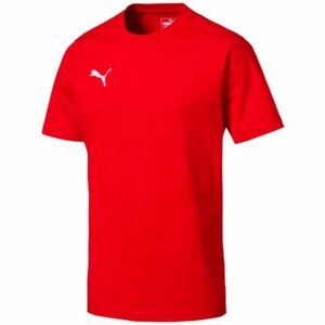 Puma LIGA CASUALS TEE Pánské tričko, červená, veľkosť M