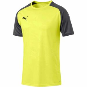 Puma CUP TRAINING JERSEY CORE Pánský fotbalový dres, Žlutá,Tmavě šedá, velikost XL