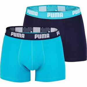 Puma BASIC BOXER 2P tmavě modrá M - Pánské boxerky