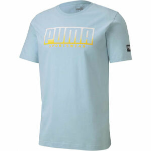 Puma ATHLETIC TEE BIG LOGO modrá XXL - Pánské sportovní triko