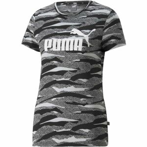 Puma ESS+ANIMAL AOP TEE Dámské triko, černá, velikost L