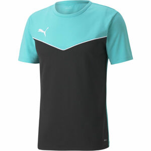Puma INDIVIDUAL RISE JERSEY Fotbalové triko, Světle modrá,Černá,Bílá, velikost XL