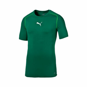 Puma LIGA BASELAYER TEE Pánské funkční triko, zelená, velikost