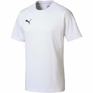 Puma LIGA CASUALS TEE Pánské tričko, bílá, velikost S