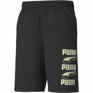 Puma REBEL WOVEN SHORTS 9 Pánské šortky, černá, velikost XXL