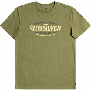 Quiksilver CHECKONIT M TEES Pánské triko, khaki, veľkosť S