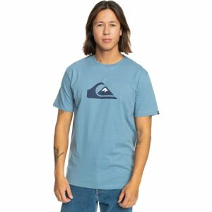 Quiksilver COMP LOGO Pánské triko, modrá, veľkosť S