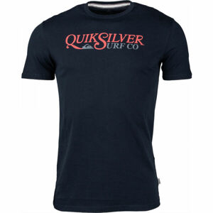 Quiksilver DENIAL TWIST SS Pánské triko, Bílá,Tmavě modrá, velikost XL