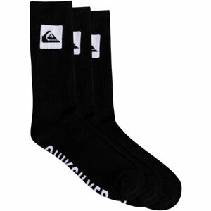 Quiksilver 3 CREW PACK černá 40-45 - Trojbalení pánských ponožek