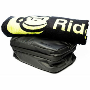 RIDGEMONKEY LX BATH TOWEL AND WEATHERPROOF SHOWER CADDY Kosmetická taška s ručníkem, černá, velikost