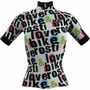 Rosti W BIKE AND LOVE Dámský cyklistický dres, bílá, veľkosť XL