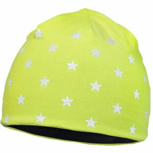 Runto STARS Dětská zimní čepice, žlutá, veľkosť UNI