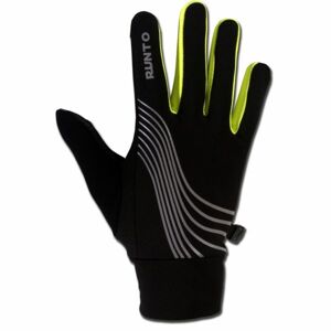 Runto WARRIOR Běžecké rukavice, černá, velikost M/L