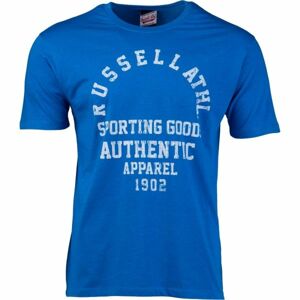 Russell Athletic SPORTING GOODS TEE Pánské tričko, Modrá,Bílá, velikost