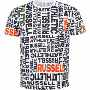 Russell Athletic AOP PRINTED S/S CREWNECK TEE SHIRT bílá XL - Pánské tričko