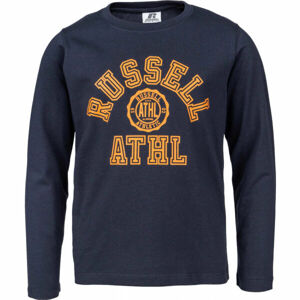 Russell Athletic L/S CREWNECK TEE SHIRT Tmavě modrá 128 - Dětské tričko - Russell Athletic