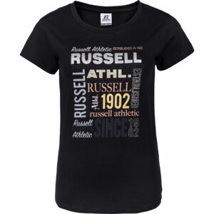 Russell Athletic RUSSELL MIX S/S TEE Dámské tričko, Černá,Mix, velikost