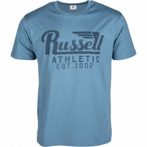 Russell Athletic WING S/S CREWNECK TEE SHIRT modrá M - Pánské tričko