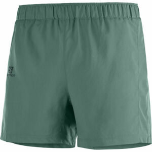 Salomon AGILE 5 SHORT M tmavě zelená M - Pánské šortky