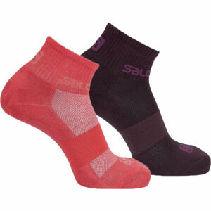 Salomon EVASION 2-PACK růžová S - Unisex ponožky