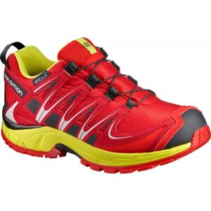 Salomon XA PRO 3D CSWP K červená 29 - Dětská běžecká obuv