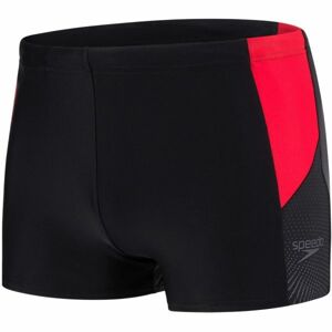 Speedo DIVE AQUASHORT Pánské nohavičkové plavky, Černá,Tmavě šedá,Červená, velikost