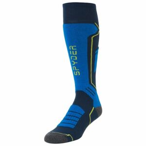 Spyder VELOCITY modrá L - Pánské lyžařské ponožky