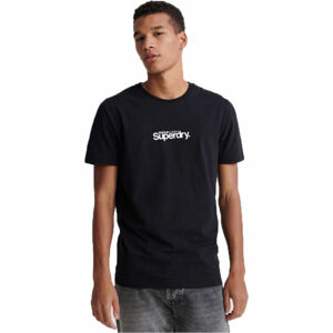 Superdry CORE LOGO ESSENTIAL TEE Pánské tričko, černá, veľkosť S