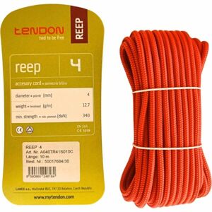Tendon REEP 4 MM 10 M Pomocná horolezecká šňůra, červená, velikost UNI