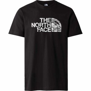The North Face WOODCUT M Pánské triko, černá, velikost