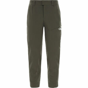 The North Face INLUX CROPPED PANT Dámské kalhoty ve zkrácené délce, Khaki, velikost 4