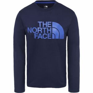 The North Face FLEX 2 BIG LOGO LS M tmavě modrá S - Pánské tričko