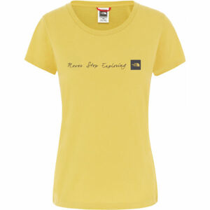 The North Face NEVER STOP EXPLORING W Dámské tričko, žlutá, veľkosť XS