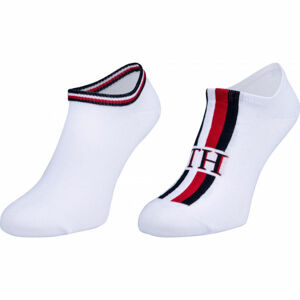 Tommy Hilfiger MEN SNEAKER 2P ICONIC STRIPE bílá 39-42 - Pánské ponožky