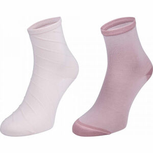 Tommy Hilfiger WOMEN SHORT SOCK 2P OPEN BIAS světle růžová 39-41 - Dámské ponožky