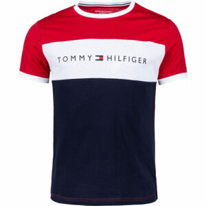 Tommy Hilfiger CN SS TEE LOGO FLAG  M - Pánské tričko