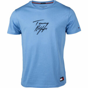 Tommy Hilfiger CN SS TEE LOGO Pánské tričko, růžová, velikost S