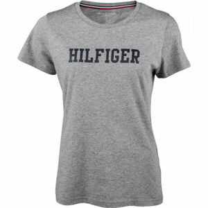 Tommy Hilfiger CN TEE SS HILFIGER Dámské tričko, šedá, veľkosť S