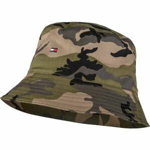 Tommy Hilfiger FLAG BUCKET HAT Pánský klobouk, khaki, velikost UNI