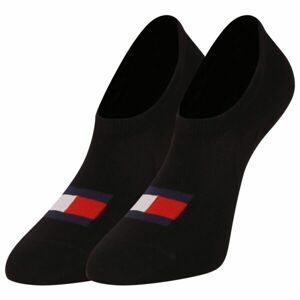Tommy Hilfiger FOOTIE HIGH CUT 2P FLAG Unisexové ponožky, černá, velikost