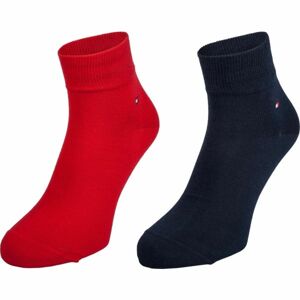 Tommy Hilfiger MEN QUARTER 2P Pánské ponožky, tmavě modrá, velikost 39-42