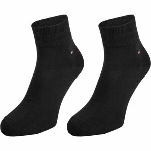 Tommy Hilfiger MEN QUARTER 2P Pánské ponožky, černá, veľkosť 39-42