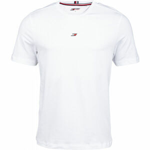 Tommy Hilfiger MOTION FLAG LOGO TEE Pánské tričko, bílá, velikost M